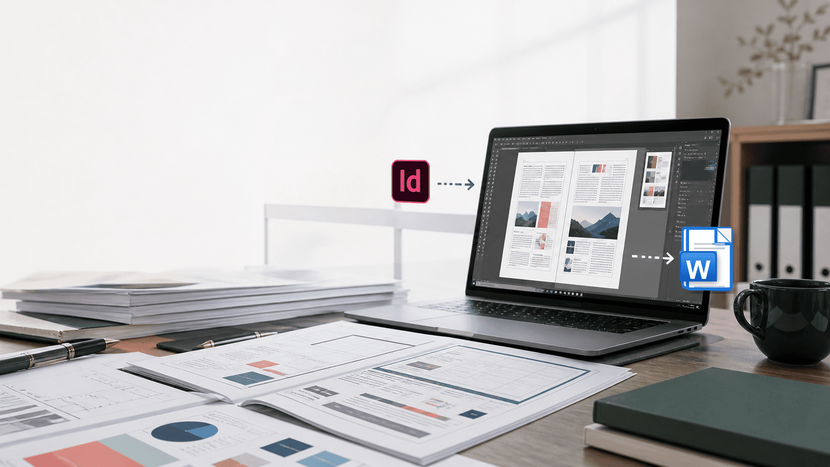 InDesign document converted into an editable Word file